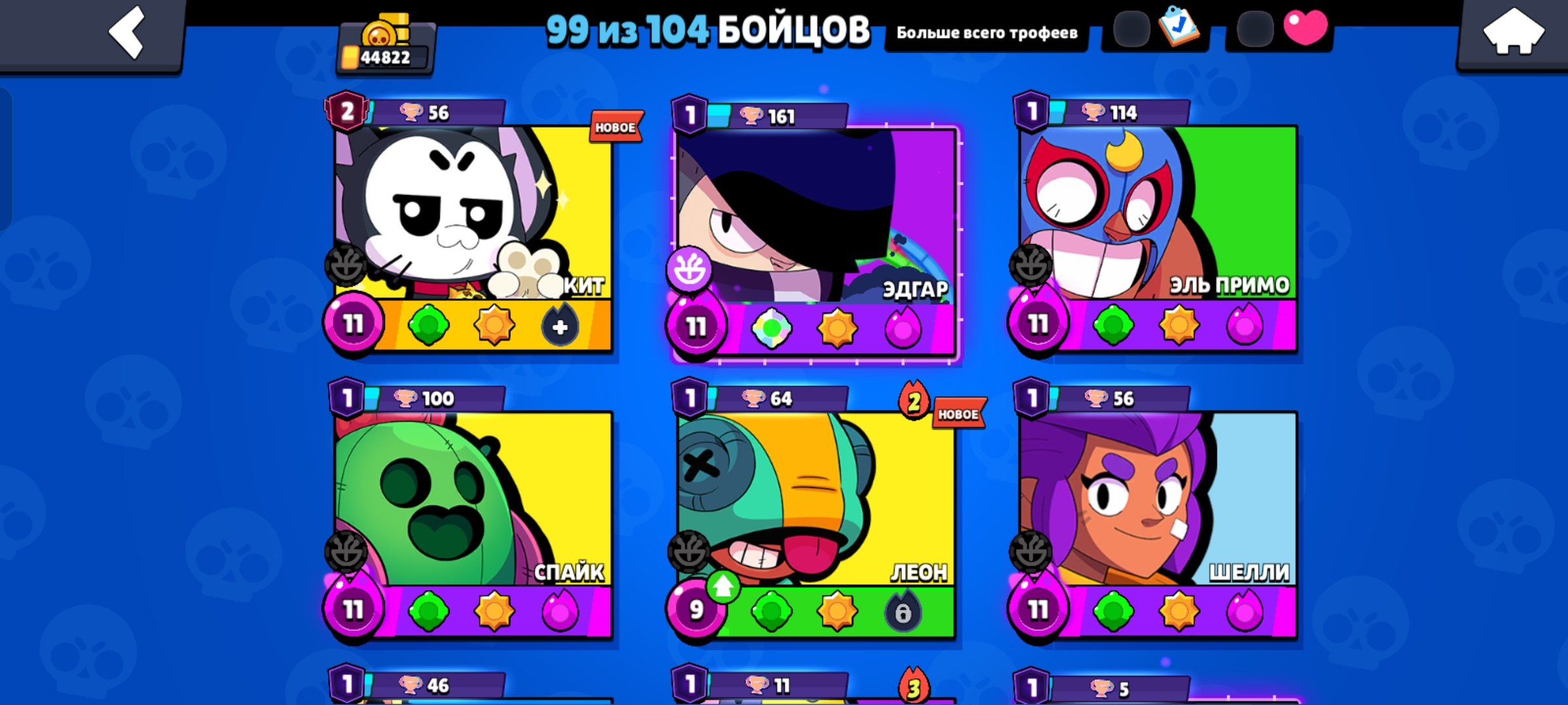 45000 trophies, account since 2019, trophies 45000, brawlers 99, primes 15