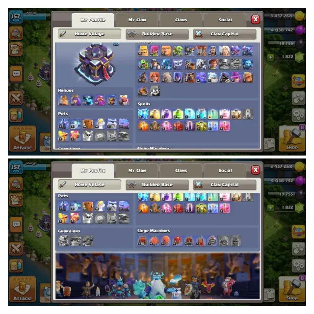 th 15 very good Gmail can be changed, 15 TH Home Village, 7 TH Builder Base