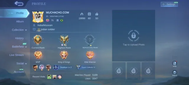 EPIC Clint Blazing Layla esmarlda Saber cyclops Johnson emblem Max, Продажа, Ранг: Легенда, Уровень: 76, Процент побед: 53%, Герои: 126, Облики: 161