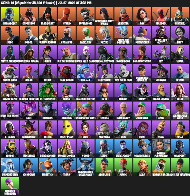 🥰Rage😉Breakpoint😘Backlash😉AUTO-RELEASE❤️🔥IDEAL FOR A NEWBIE😎FULL ACCESS🥰, Sale, skins 91