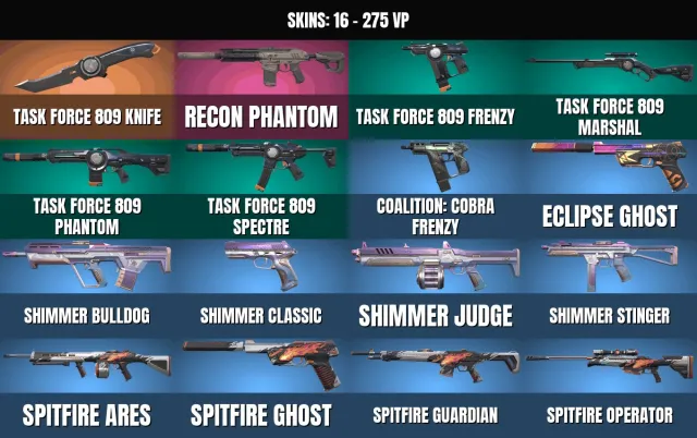 Platinum 1 🏆 16 skins 🎮 1 KNIFE 🔥Knife "Special Forces 809"🔥Phantom "Recon"🔥Frenzy "Special", Sale, Platinum 1, Agents: 12, Skins: 16
