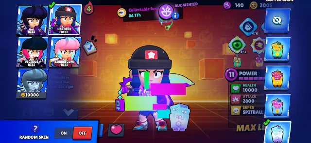 Old account, Heroine Bibi, Merchant Gale, Street Ninja Tara, trophies 23000, brawlers 71, primes 4