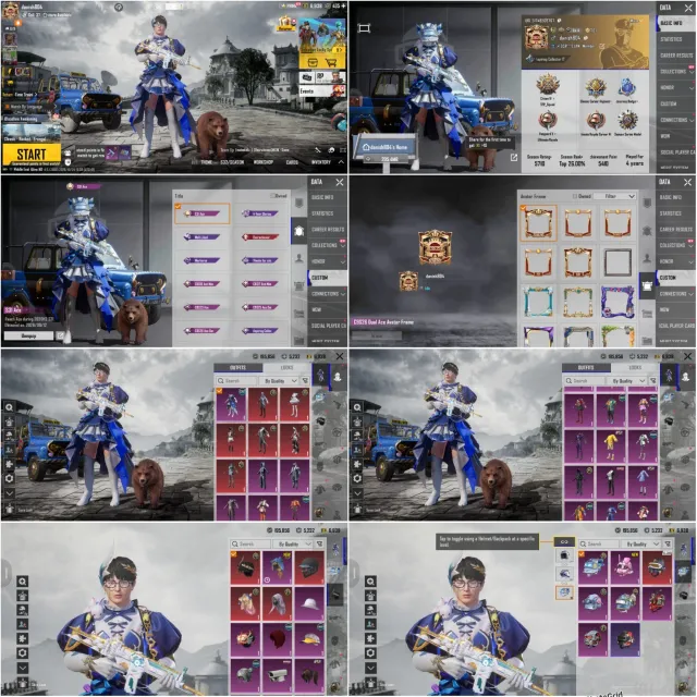 Scral Lvl 5 (Hit Effect)SLR (KillMsg)Mythic Bag"Acadmey Uza"Golden Daica"Bear Pet, Продажа, 63 уровень, Ранг: Корона, 1-9 мифик скинов, 1-9 прокачиваемых оружий, 1-4 килл чатов, Нет спорт каров