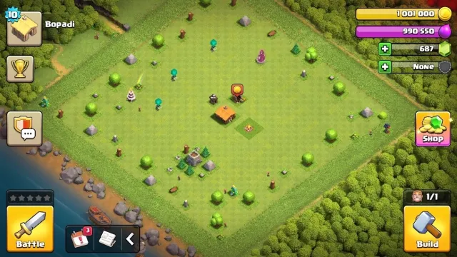 💫 TH 1 WITH CLAN CASTLE AND NAME CHANGE 💫, 1 TH Home Village