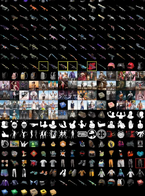 👾AUG NEON DREAM👾l🎀G-DRAGON - AUG🎀👹Demon Hunter - ACE32👿Demon's Touch - ACE32🐮Minotaur - AUG🐮, No BATTLEGROUNDS Plus