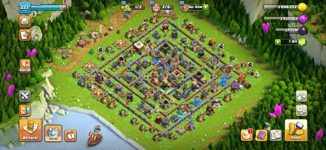 🚨TH 18 (227XP)🚨|| 88/106/74/75/47/9🔥 🔟EQUIPMENTS (2MAX)🔥|6️⃣builders Defence almos max✅, 18 TH Родной Деревни, 10 TH Строителя