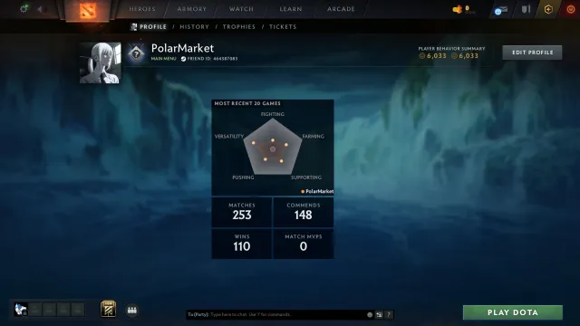 🔹CALIBRATION ✦ RANKED UNLOCKED ✦ Leveled WITHOUT Bots🔹, Sale, 6033 Behavior score, 6033 вежливости, 253 games