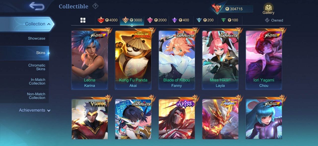 World➤leg 5➤KOF 5➤aspirnt 6➤argus➤HXH➤abyssal Leo➤JJK Yin➤dawing Chou➤Amon➤Sasuke⇨irithel➤coll 9, Sale, Rank: Mythic, Level: 137, Winrate: 49%, Heroes: 132, Skins: 602