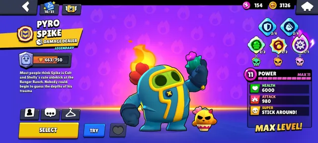 A rare Colt skin, bought with Kenji, lots of gems and bling, trophies 22000, brawlers 78