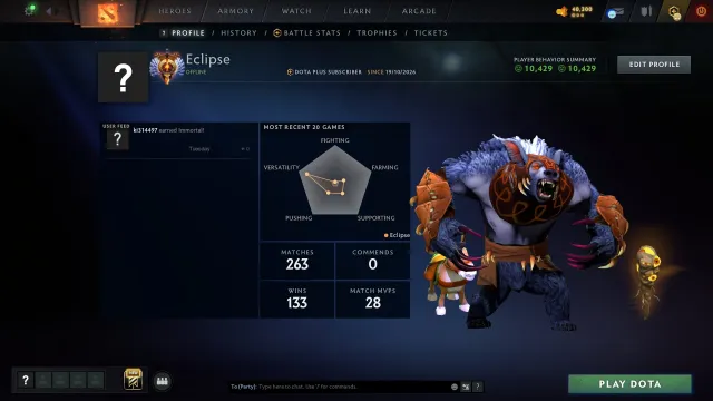 ✿ Level: 22 ✿ INSTANT DELIVERY 24/7 ✿ Native email without top-ups ✿ 100% Guarantee, Sale, 5724 MMR, 10429 Honesty, 10429 Politeness, 263 matches, 201 hours
