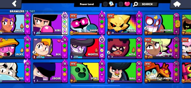 ❤️Brawl Stars + Clash Royale❤️SKINS FOR +9K GEMS🌈FOR MAIN ACCOUNT🏆DESCRIPTION🏆VERY GOOD LEVELING🧿, 18700 trophies, 78 brawlers