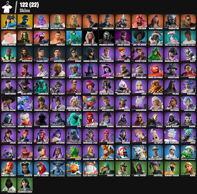 ⚡ CLOUD STRIKER • Fixer • Spectra Knight • Predator | 122 Skins | (PC/XBOX/PSN), Продажа, скины 122