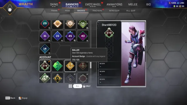 🍀 【 274 LVL 】175 LEGEND SKINS♦️Скоро релик♦️ EA APP + XBOX♦️ ПОЛНЫЙ ДОСТУП 🔑, Новичок, 274 уровень, Реликвия: Нет