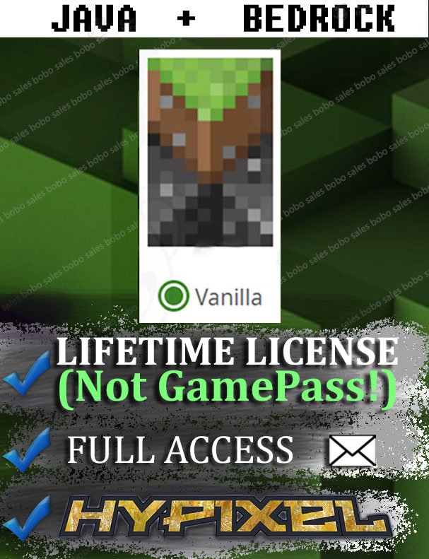 ⭐ Minecraft Java & Bedrock [Vanilla + Pan cape] ⭐, Sale
