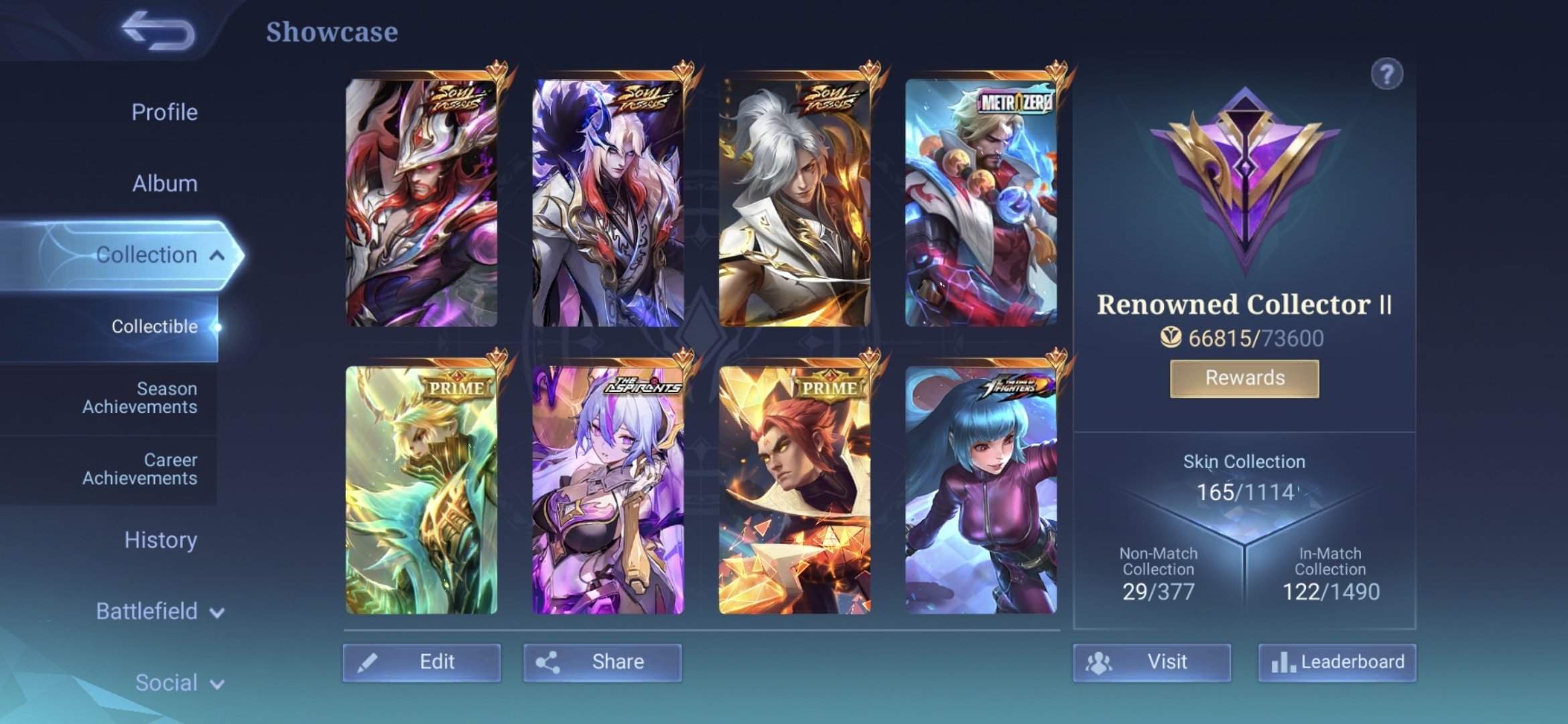 Soul Vessel Clint/Cecilion/Aamon 🔥 KOF Aurora 🔥 utc., Sale, Rank: Epic, Level: 45, Winrate: 60%, Heroes: 70, Skins: 165