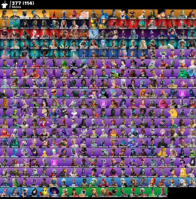 ❄️BALENCIAGA❄️NARUTO❄️JINX ARCANAS❄️CHUN-LI❄️MANY CYBER SKINS💀GUARANTEE+EMAIL CHANGE💀, Sale, skins 377
