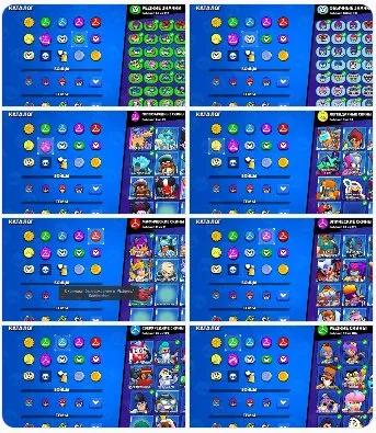 Brawl Stars Fat Account, trophies 55533, brawlers 104, primes 18