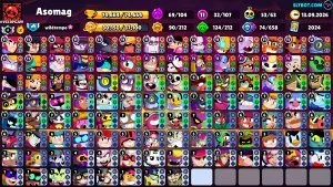 💸FAT ACCOUNT → 2 Brawl Pass+💎 | ALMOST ALL BUFFS👑73830 CUPS✅ALL BRAWLERS🐉LOTS OF BRAWL PASS SKINS, 73830 cups, 106 brawlers, 40 primes