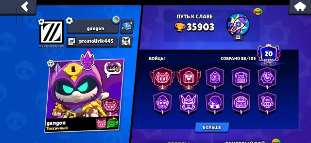 🤑🤑TOP AK FOR ITS PRICE🤑🤑 | Details in the description, trophies 35800, brawlers 88, primes 20