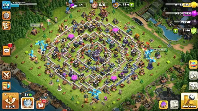 ⭐️AUTO DELIVERY⭐️🔥18 COOL SKINS🔥 15 TH 9 CC 57/75/42/41/16 🍀3,200 GEMS🍀 🕒6 BUILDERS🕒, 15 TH Home Village, 9 TH Builder