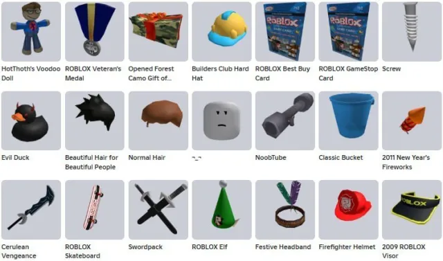 2009 | Screw+NoobTube+Evil Duck+2009ROBLOXVisor+2011 NewYear'sFireworks+13,7K RAP, Продажа, Voice chat: Нет