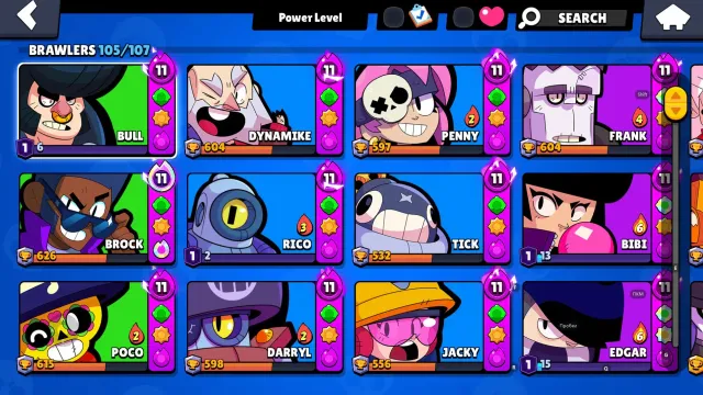 Top Brawl Stars Account | 59.3k Trophies | 105 Brawlers | Abandoned 2020 Account, 59392 trophies, 105 brawlers, 14 primes