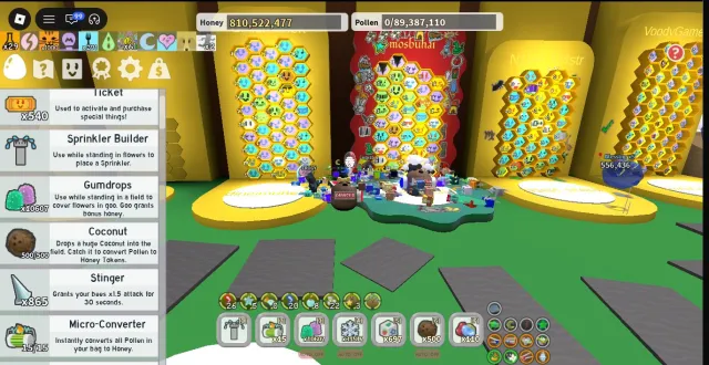 Top account in Bee Swarm Simulator level 17-18, Sale, Voice chat: No