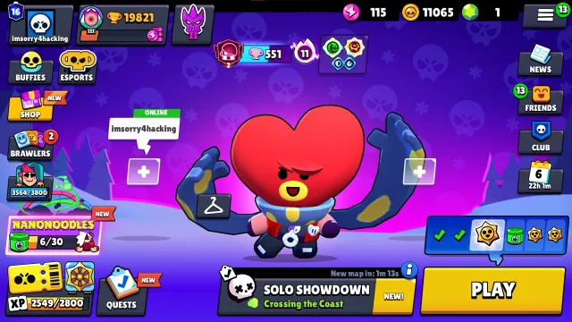 ⎛⎝🏆20K🏆⎠⎞ 💳1-BP+【🌸10-11X STRENGTH🌸]【🌸82 SKINS🌸]【🌸8 SECOND PRIME🌸] 【🌸GOOD FL🌸] 【🌸LOTS OF DONATS], trophies 20000, brawlers 66, primes 16