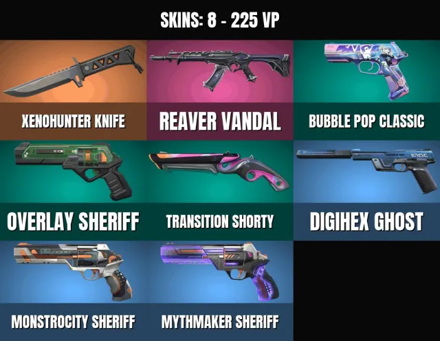 Gold 3 👑 8 skins 👑 1 KNIFE👑Knife "Predator Hunter"👑Butterfly Reaper👑Shorty "Iridescence"👑Sheriff, Sale, Gold 3, Agents: 20, Skins: 8