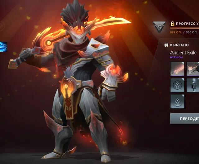 An account with many sets available and unavailable (11 Arcana), Sale, 3660 MMR, 7000 Behavior score, 11000 вежливости, 2 games, 5400 hours