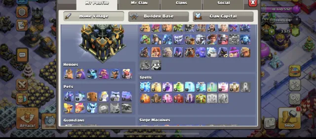 ✅【17 TOWN HALL】⚔️【 Read Description 】⚔️【 FULL ACCESS 】✅⚔️, 17 TH Main Village, 17 TH Родной Деревни