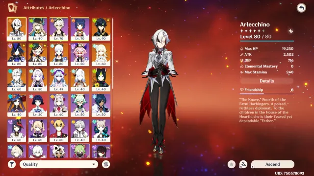 🔥【GENSHIN IMPACT】💠 EU AR 55 💠 Kinich + Signature + Arlecchino (12x 5★ Legendaries) 👥 60 Chars, Любая платформа, Почта привязана, Люмин, Прокачанный, AR 55