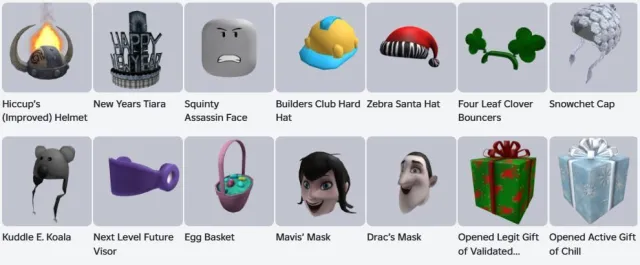 2014 | 5+ PAGER Hiccup’s (Improved) Helmet + New Years Tiara + Squinty Assassin Face + 3K RAP, Sale, Voice chat: No