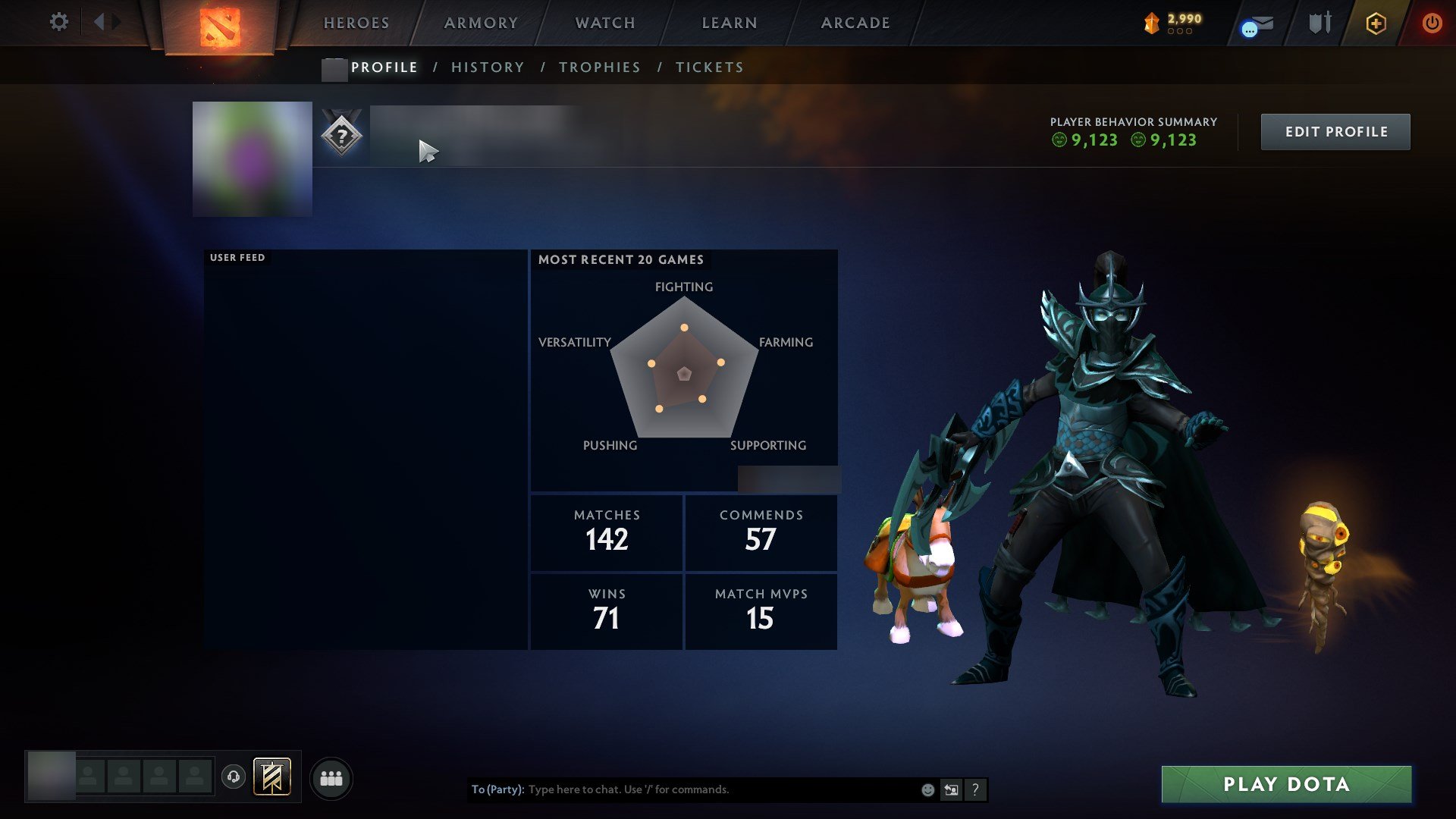 【✅】⚙【 WARRANTY 】🟡 CALIBRATION 1977 MMR🟡 INTEGRITY 9123🟡 TROPHY LEVEL 23 🟡 MATCHES 142 🟡 FULL ACCESS, Sale, 1977 MMR, 9123 Behavior score