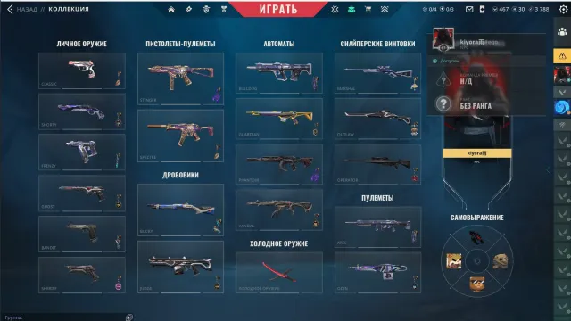 High-value account / Inactivity period / Skins:36 / Agent:22, Sale, Ranked unlocked, Agents: 22, Skins: 36