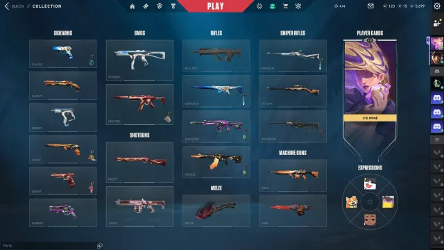 3 KNIVES/ Butterfly Reaper, RGX, Discharge Knife, Sale, Diamond 1, Agents: 26, Skins: 44