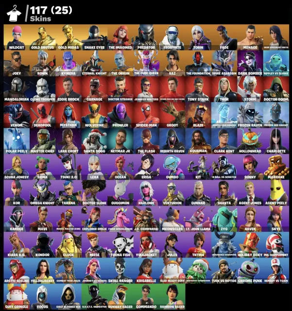Wildcat | Email Change | Account Fully Yours | Full Access | Warranty, Sale, 117 Skins