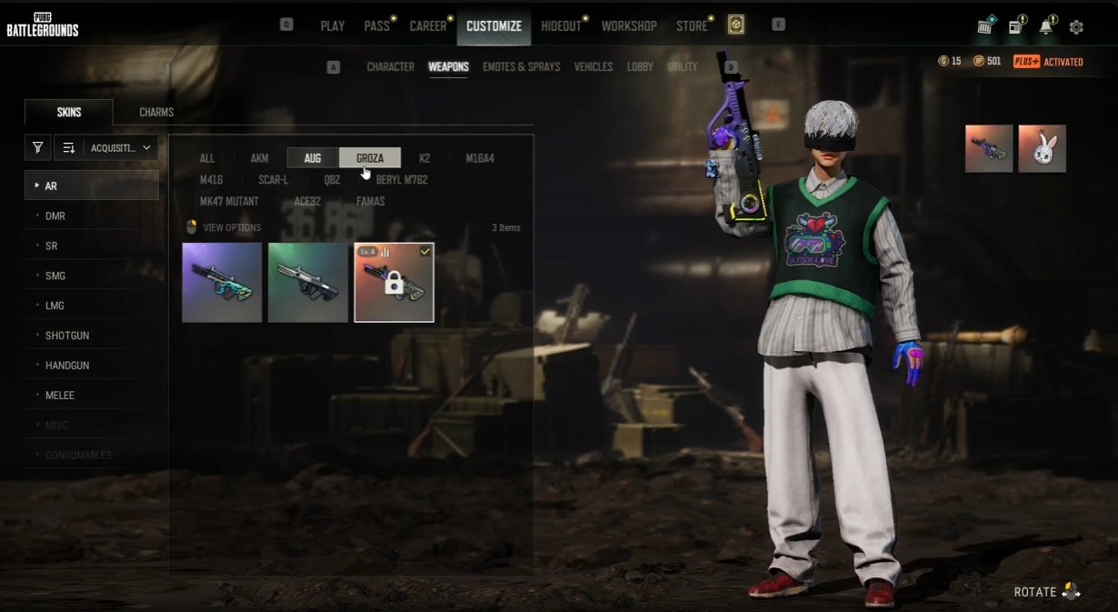 ⭐ Neon Dream - AUG [4] | 🧤 Duncan's Handwraps | 👁🗨 9S Costume Set | 🌹 Rash BeiXi Xtra Tough Set, Yes BATTLEGROUNDS Plus