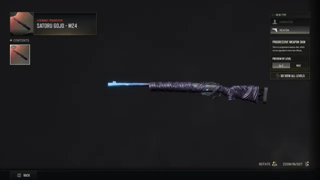 🔵🌟🔵🌟 PROGRESSIVE SATORU GOJO - M24 🔵🌟🔵🌟350 CONTRABAND COUPON 🌟 12 CONTENDER TICKET, Нет BATTLEGROUNDS Plus