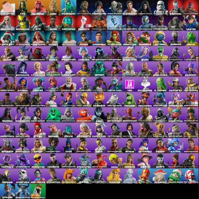 👑159 skins👑🌺Летний Плющ🌺🌸Чан-Ли🌸🛹Хана🛹✅Смена почты✅, Продажа, скины 159