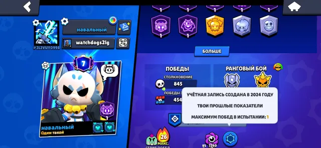 🛸Brawl Stars Account for Beginners🛸, trophies 17000, brawlers 85, primes 7