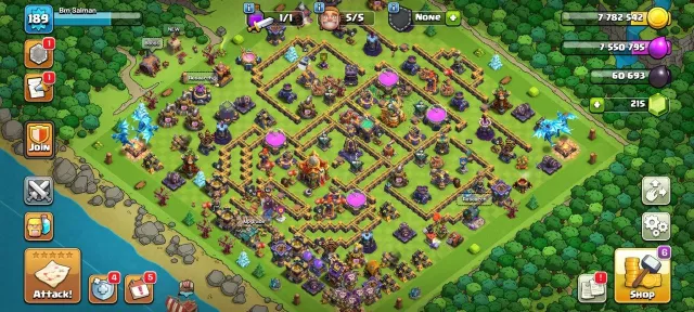 🎀 FULL 𝟏𝟔 𝗧𝗛 + 𝟓𝗞🏆🎀👤 HEROES【76:80:54:50:24】👤🎭 SKINS + SCENERY 🎭⚔️ EPIC EQUIPMENT ⚔️, 16 TH Main Village