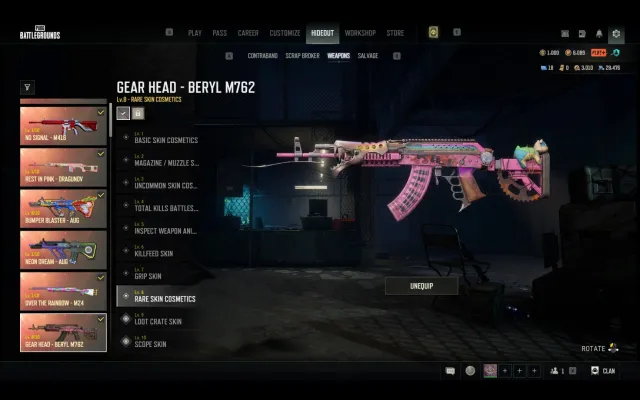 💗[PROGRESSIVEx7]💗- ⚪BERYL GEAR AHEAD⚪AUG BUMPER BLASTER⚪AUG NEON DREAM(+CHROMA)⚪AND MORE💗RARE SET'S💗, Есть BATTLEGROUNDS Plus