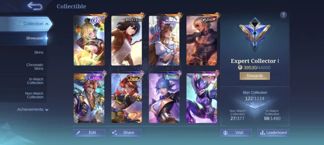 Not a bad account for a goose miner, Sale, Rank: Mythic, Level: 30, Winrate: 70%, Heroes: 30, Skins: 122