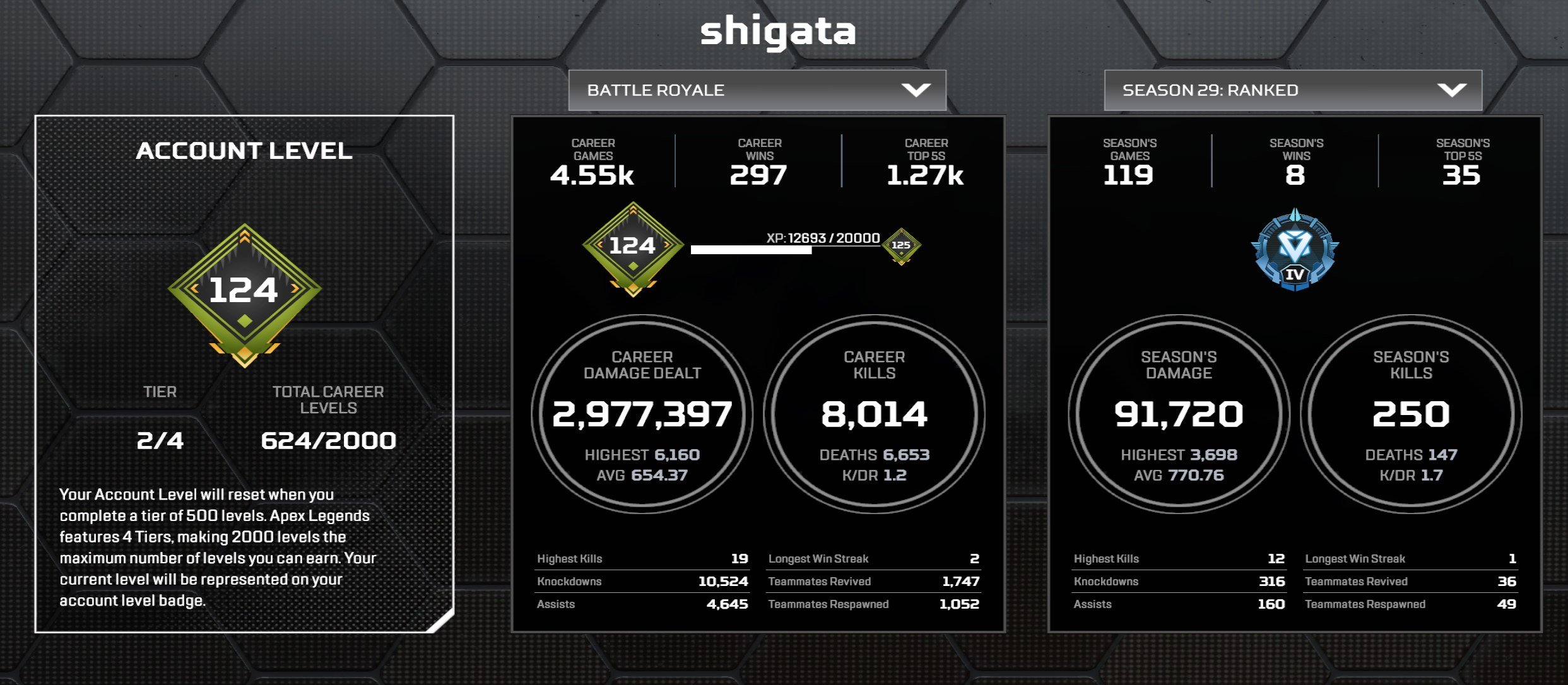 [EA Acc] 🔥 Personal account (624 lvl, 327 leg, 16 reactive, 1 heirloom - kerambit, master 24s/27s), Diamond, 624 level, Relic: Yes
