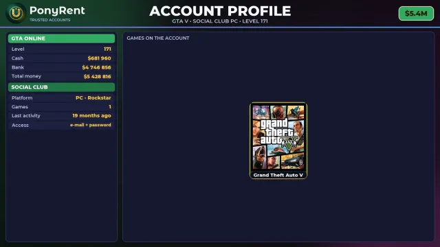 🦄 【SOCIAL CLUB】 🌸 ПОЛНЫЙ ДОСТУП | ПОДХОДИТ ДЛЯ ONLINE/RP | УРОВЕНЬ 171 🌸 $5.4M #4DRWDA, Продажа