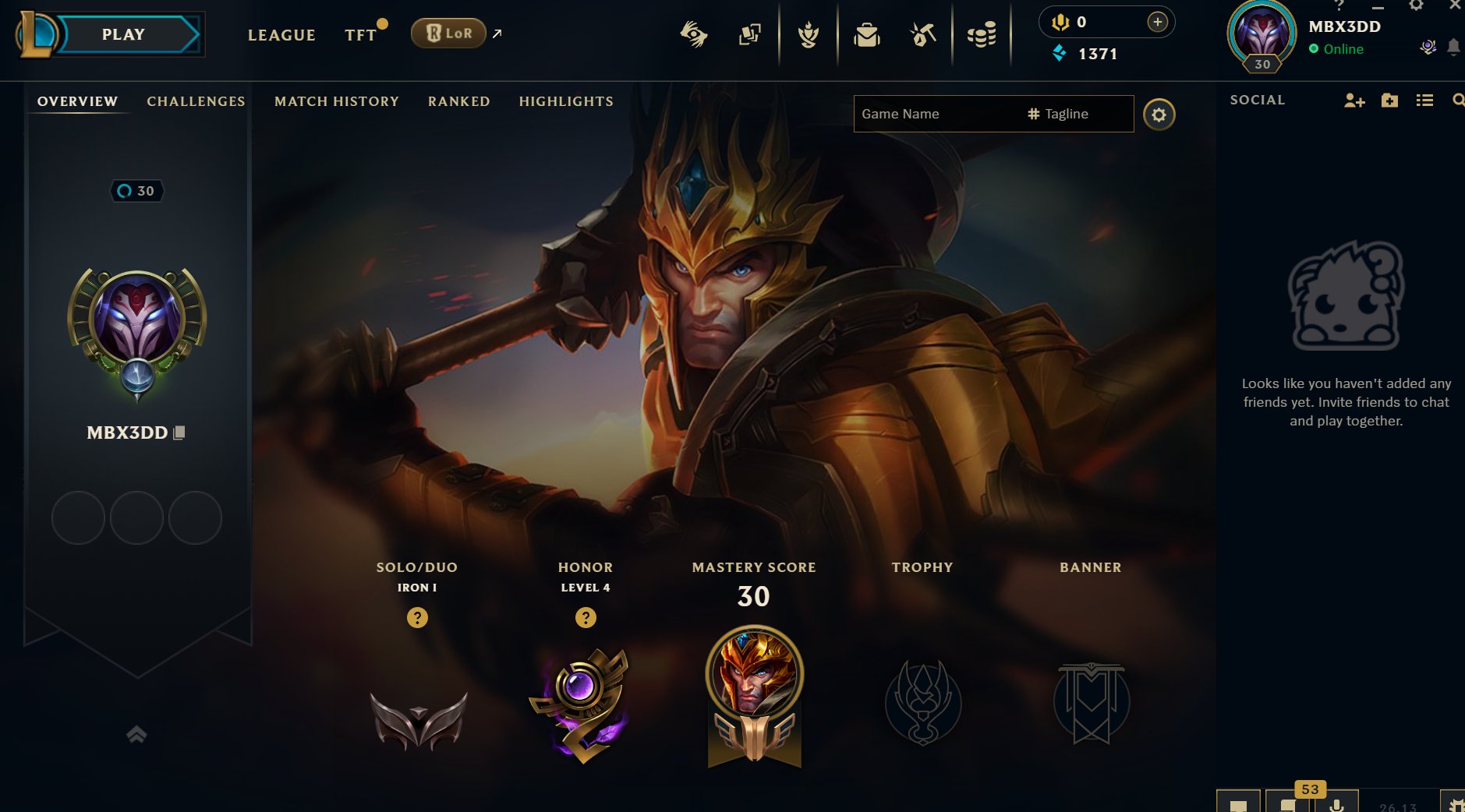 【 Iron I 】 【 Ranked Ready 】 【 Auto delivery 】, Sale, level 30, champions 28, skins 1, Iron