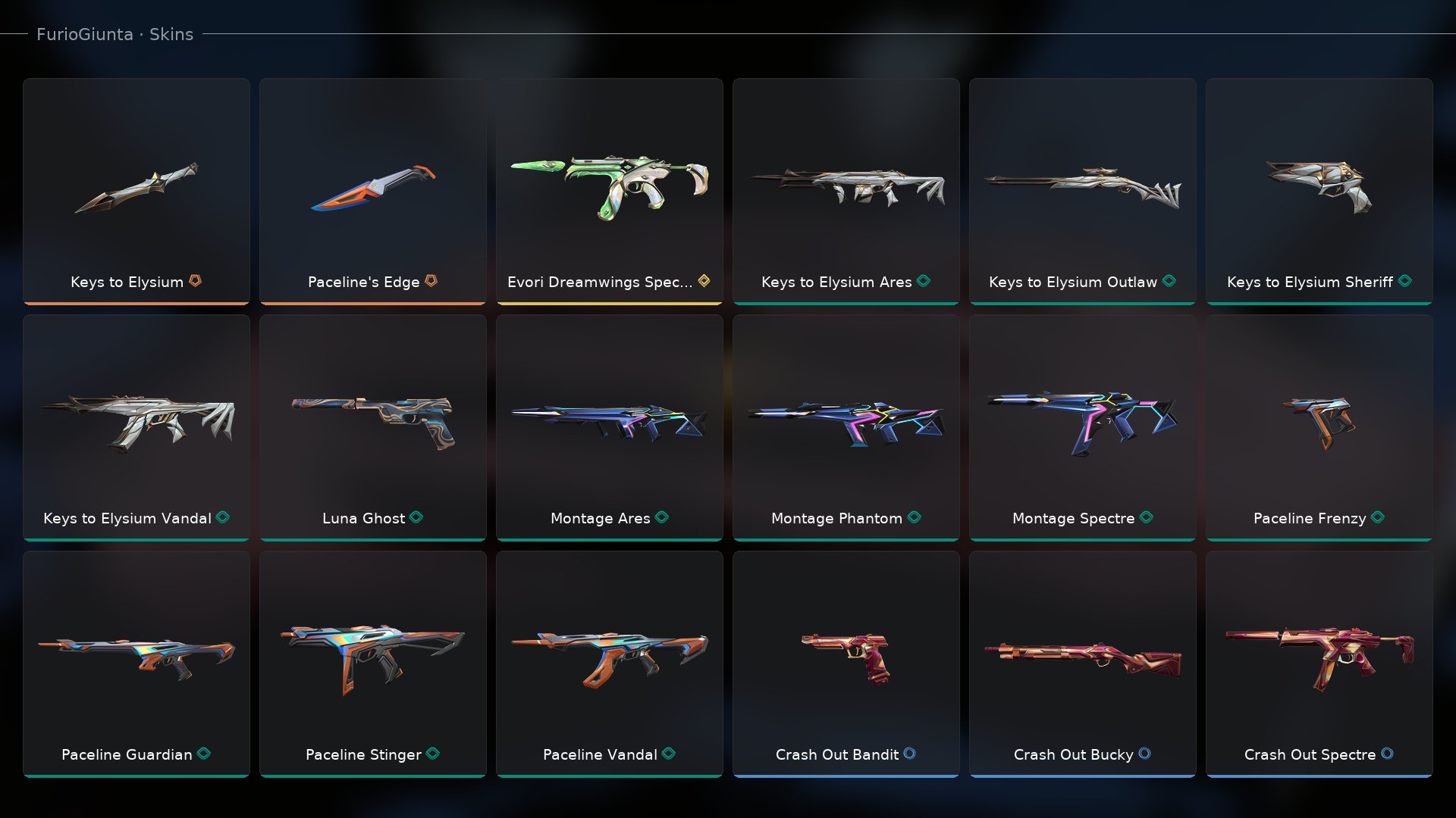 💿 𝟑𝟔 Skins | 𝟐 Knife | Aerodynamics Collection, Elysium Keys ― Spectre Avory Dreams, Sale, Ranked unlocked, Agents: 8, Skins: 36