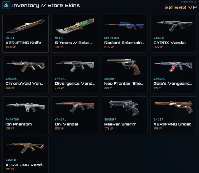 account with much donate skins and limited knife, Sale, Ranked unlocked, Agents: 28, Skins: 47