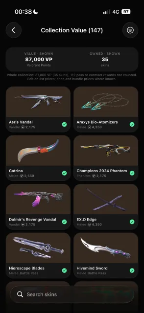 Beta Account | 87k VP Spent | Champions 2024, VCT Karambit, Reaver Karambit | Full Access, Продажа, Бессмертный 2, Агентов: 29, Скинов: 112